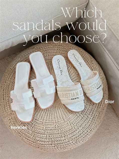 dior dway sandals vs hermes oran|ORAN (Hermes) VS DWAY (Dior) SANDALS. Which one is .